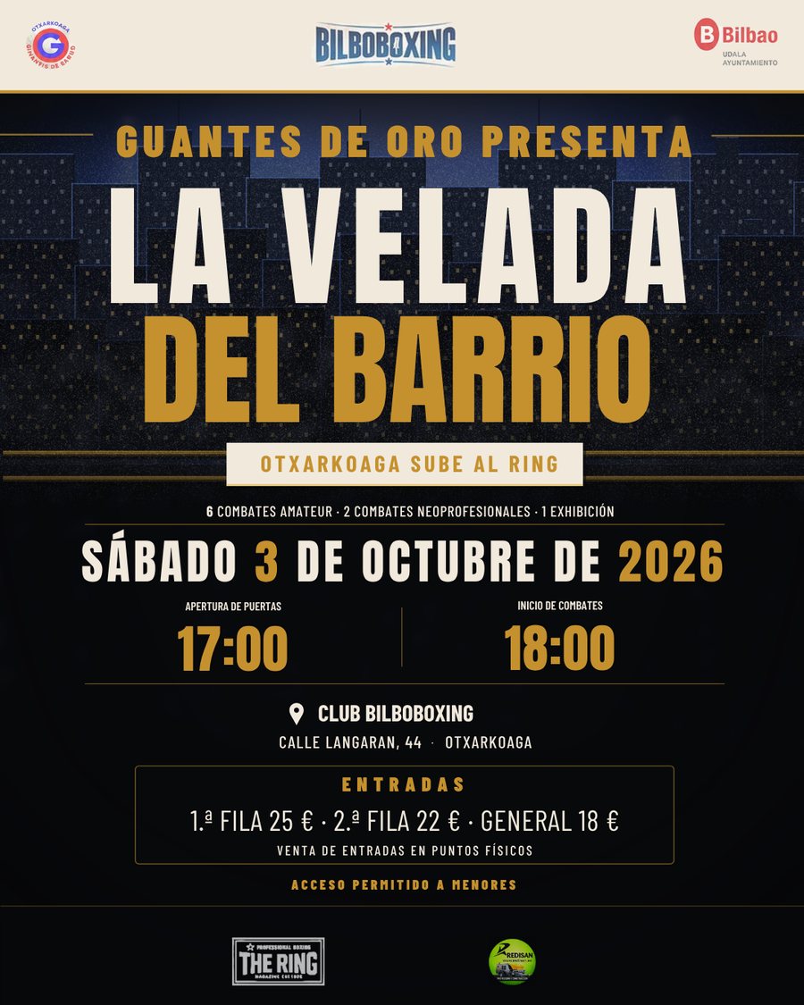 Veladas de boxeo · diseño de Naikos Agency