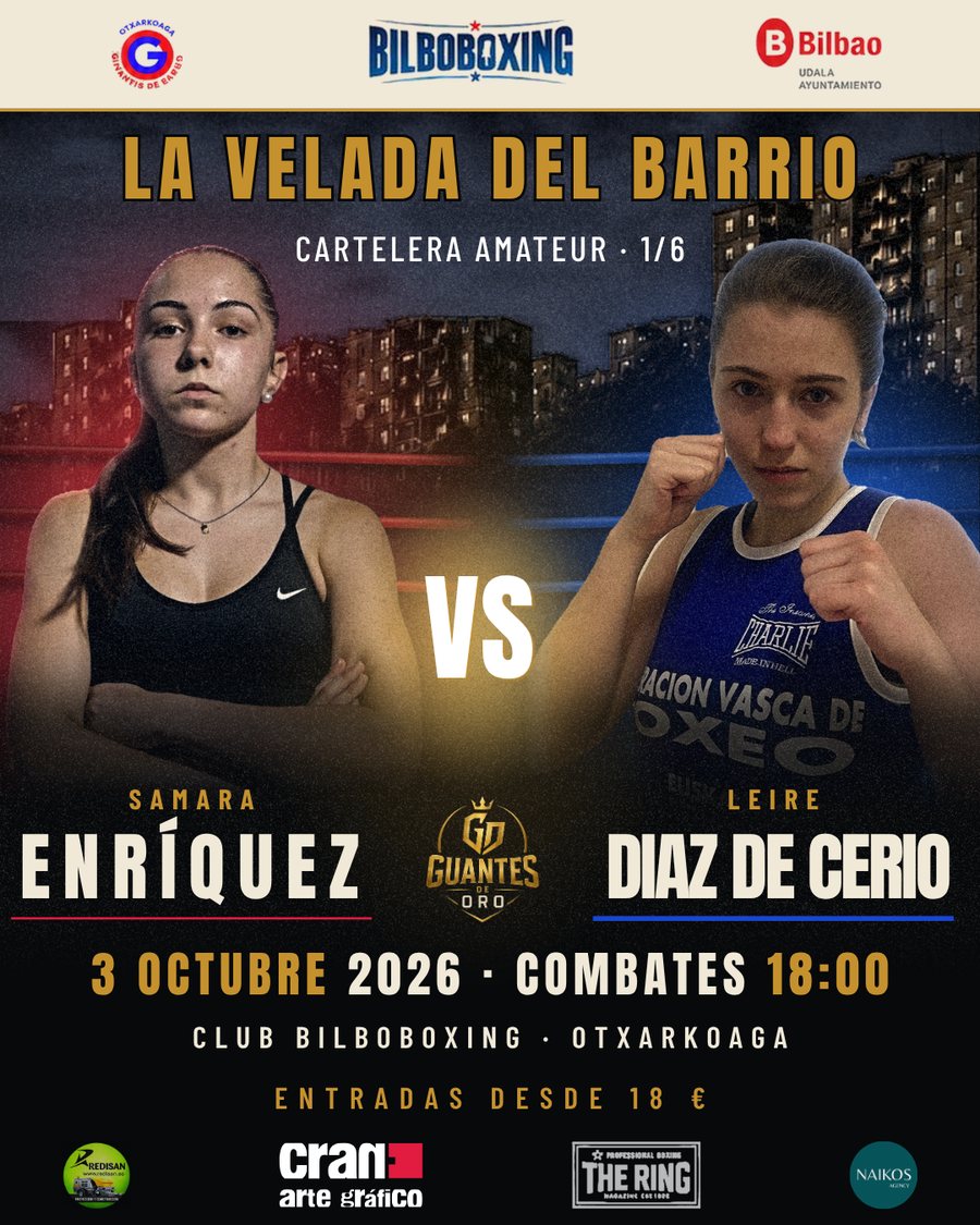 Veladas de boxeo · diseño de Naikos Agency