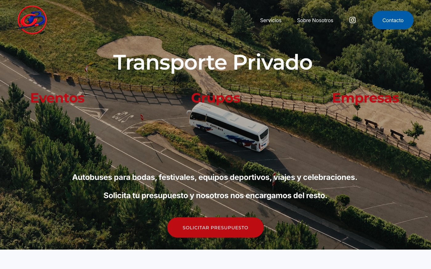 Web de Guti Bus