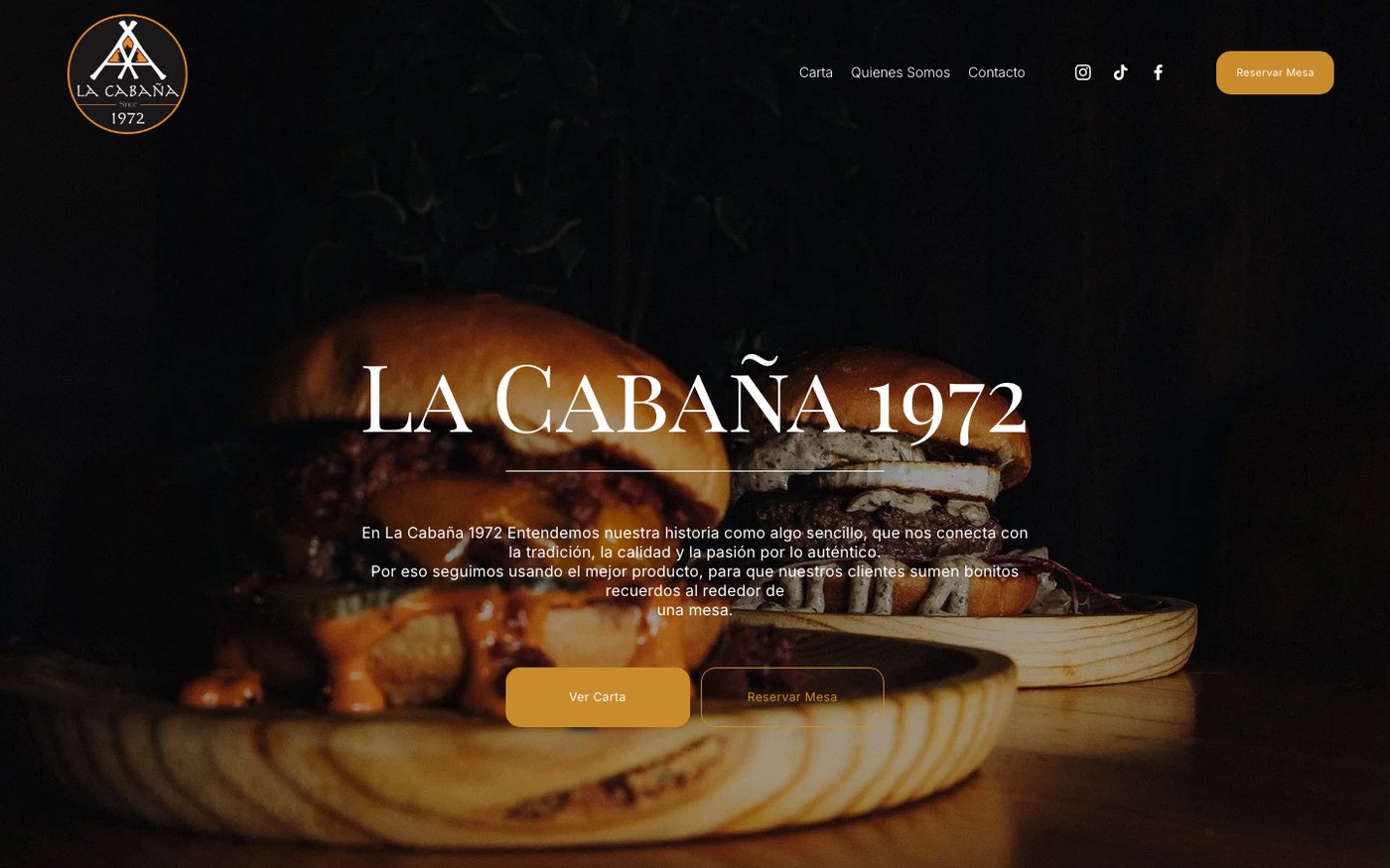 Web de La Cabaña 1972